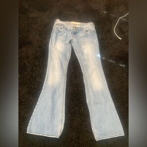 Hollister Women's Flare Light Blue Jeans